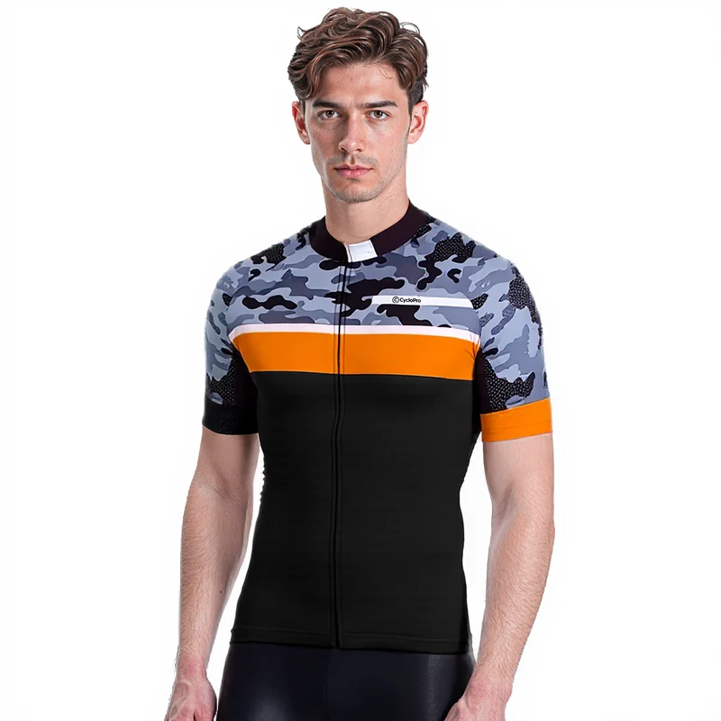 Maglia ciclistica arancione - camoride