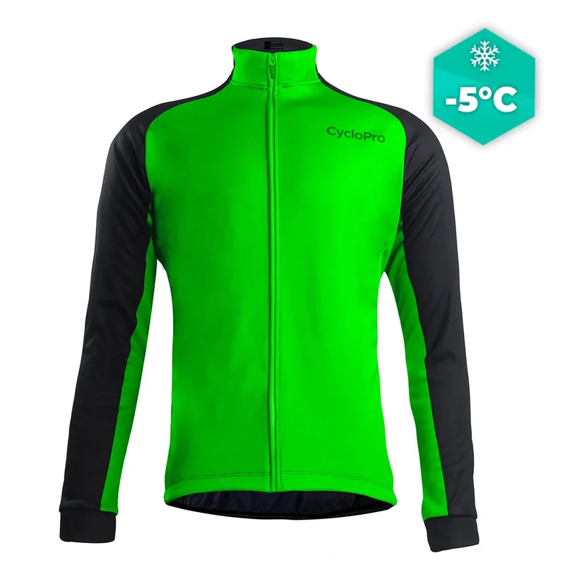 Giacca termica ciclistica verde - thermika
