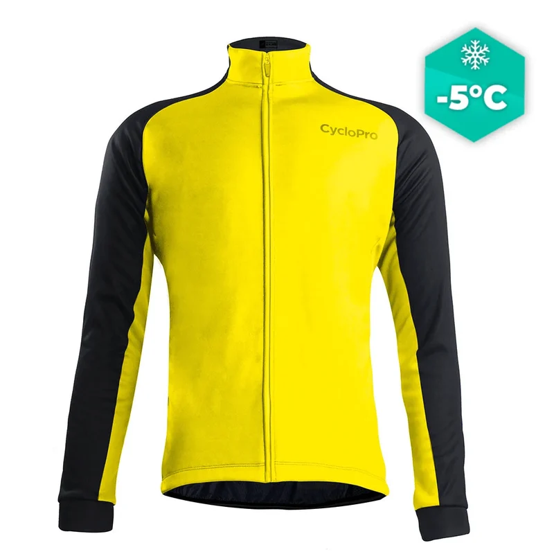 Giacca termica ciclismo giallo - thermika