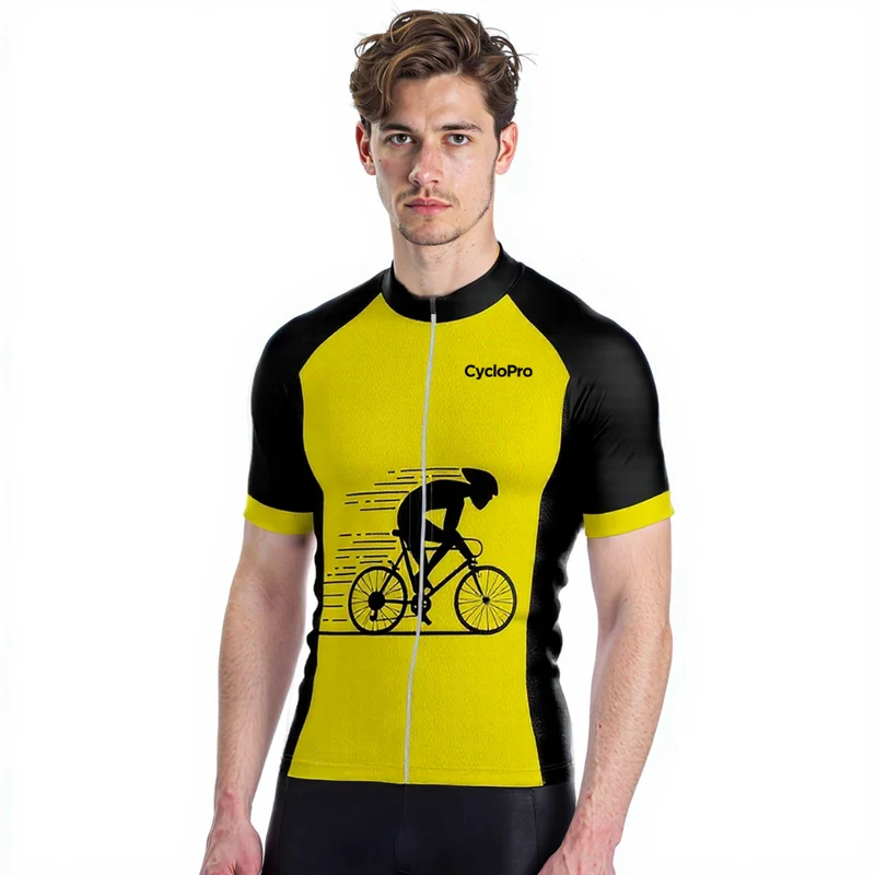 Jersey per ciclismo per rotta gialla - ultrasecure