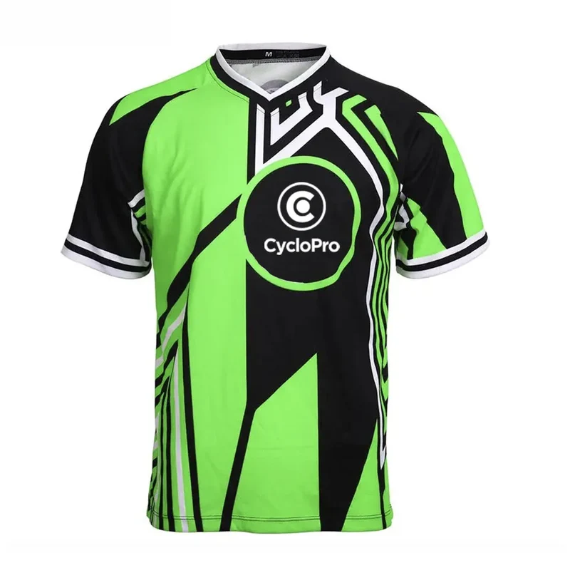 Montani di montagna maschile neri e neon Green Sleeve | Agilitymax