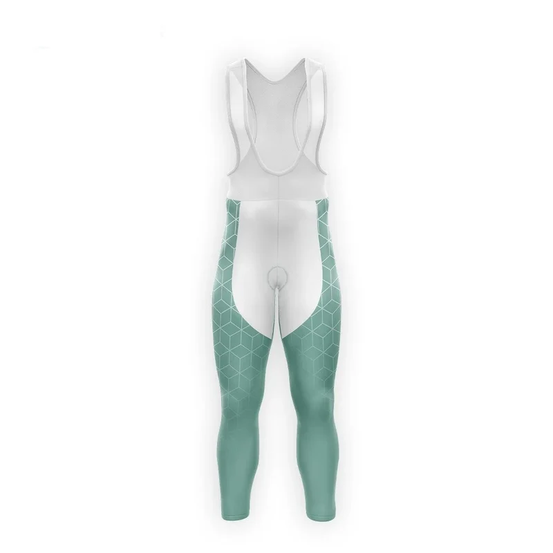 Ciclista umano verde autunno - cubico+