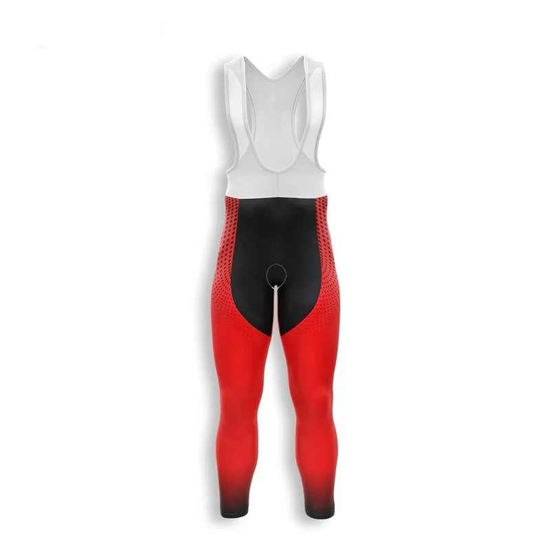 Ciclista di uomo rosso autunno - dimensione+