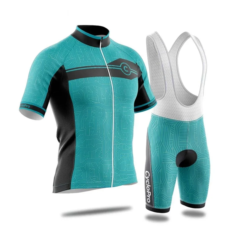 Blue Man Cycling Outfit - Diamond+