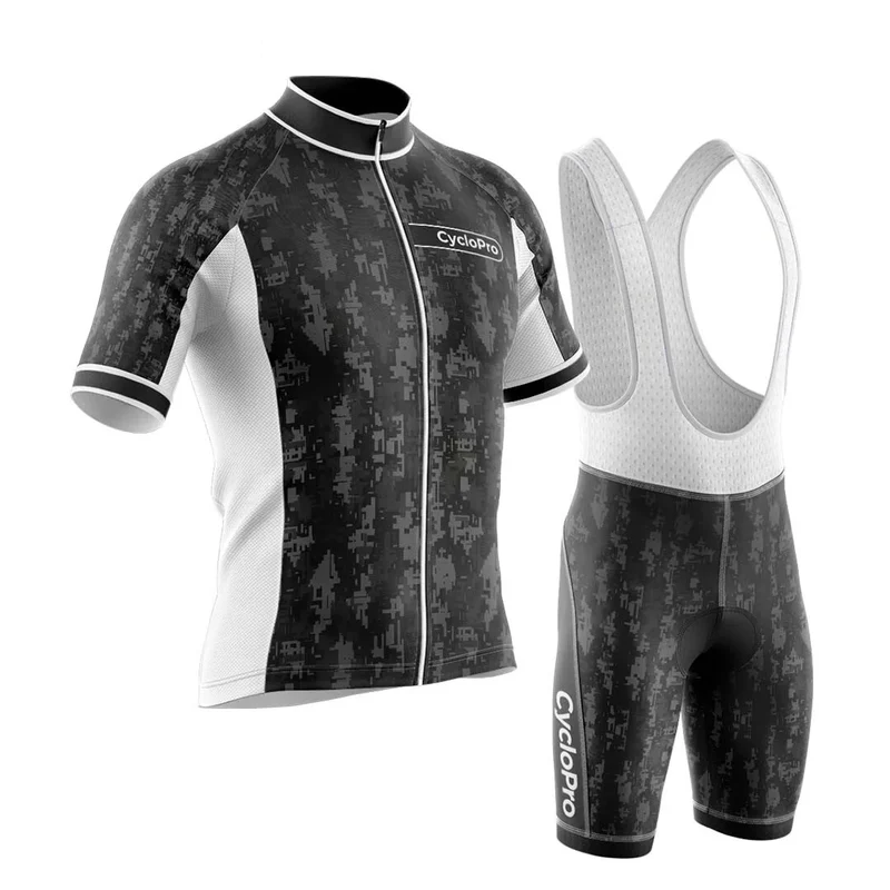 Cycling Outfit Summer Grey Man - Pixel+
