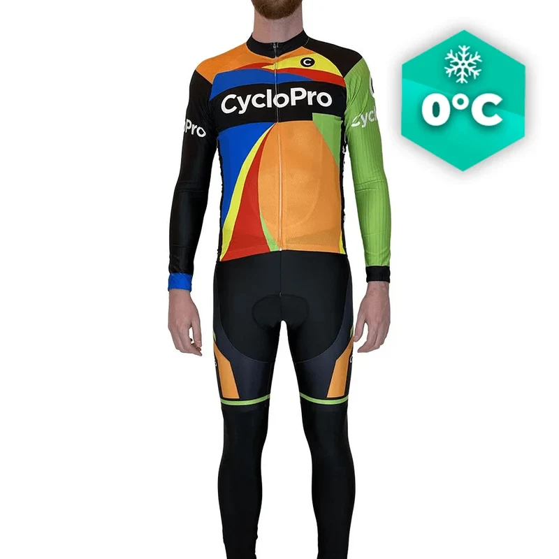 Outfit per ciclismo invernale multi -colore - Mosaico+