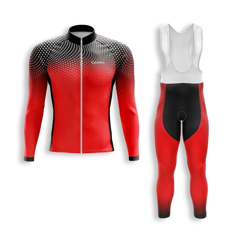 Red Man Fall Cycling Outfit - Dimension+