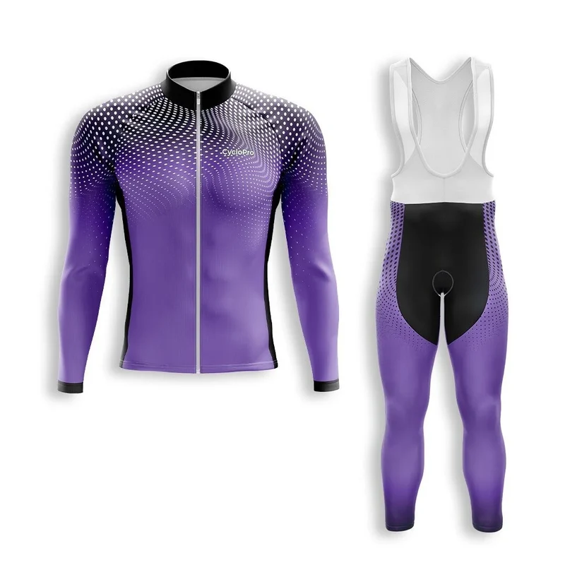 Supporto per ciclismo per uomo viola autunnale - dimensione+