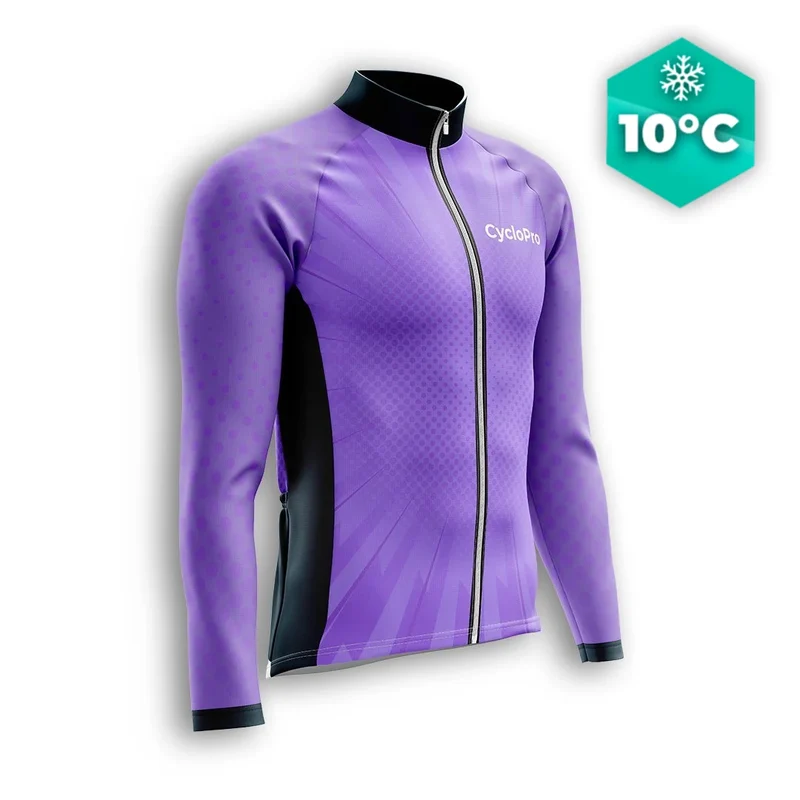 Viola di caduta della maglia ciclistica lunga - velocità+
