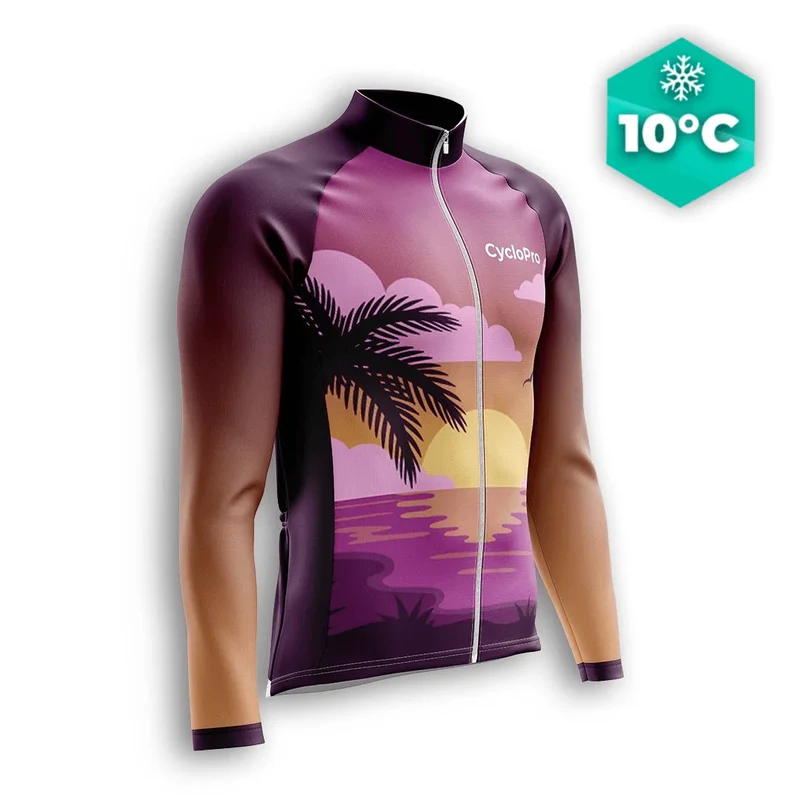 Fall di maglia ciclistica lunga - Sunrise+