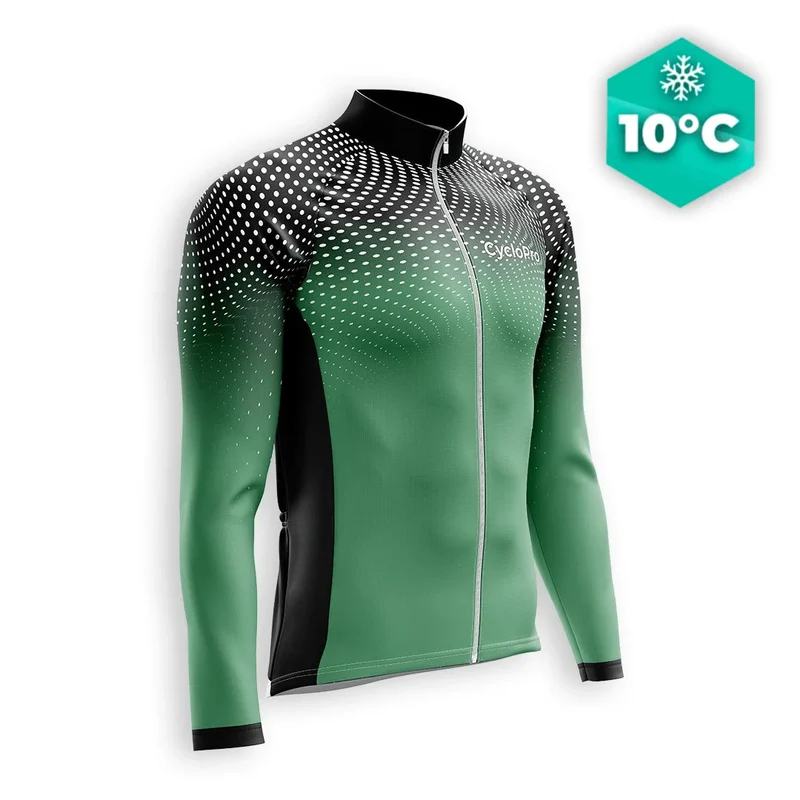 Jersey Green a lungo ciclismo - Dimension+