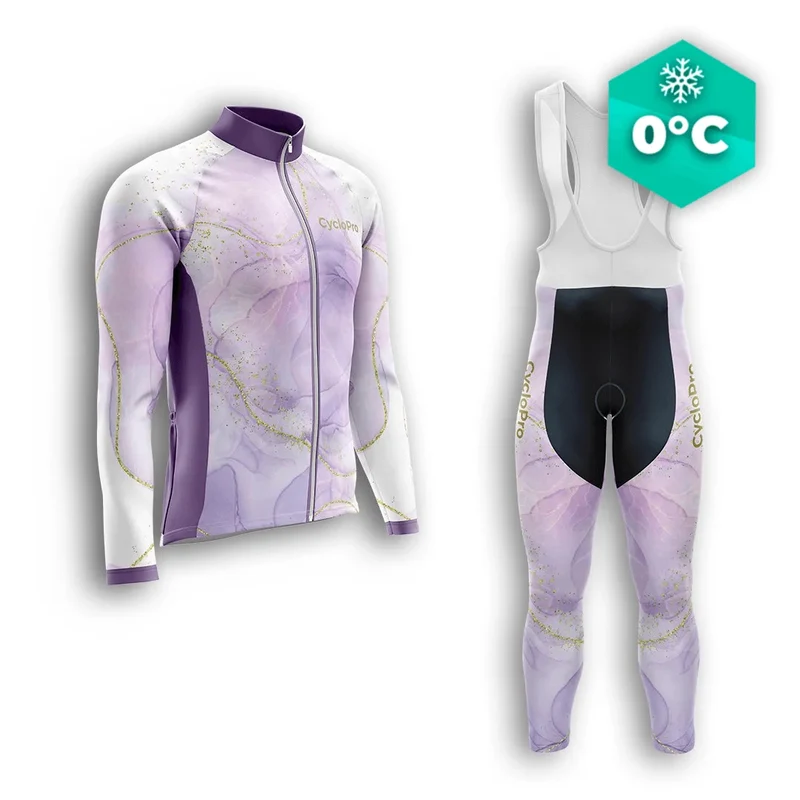 Violo per ciclismo invernale Violet - Hue+
