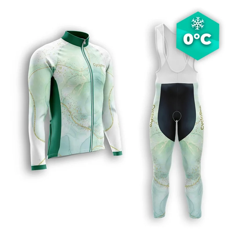 Outfit da ciclismo invernale Green Man - Hue+