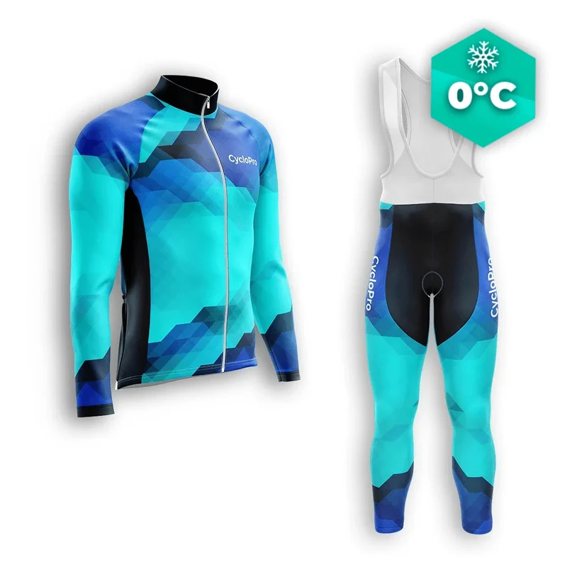 Outfit da ciclismo invernale Blue Man - Horizon+