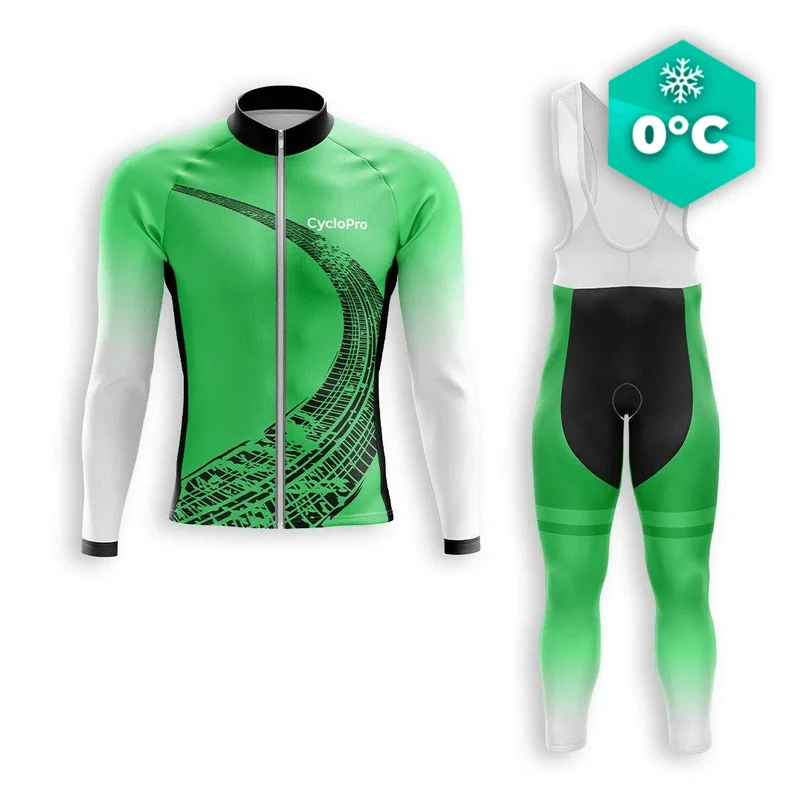 Outfit da ciclismo invernale Green Man - Trace+