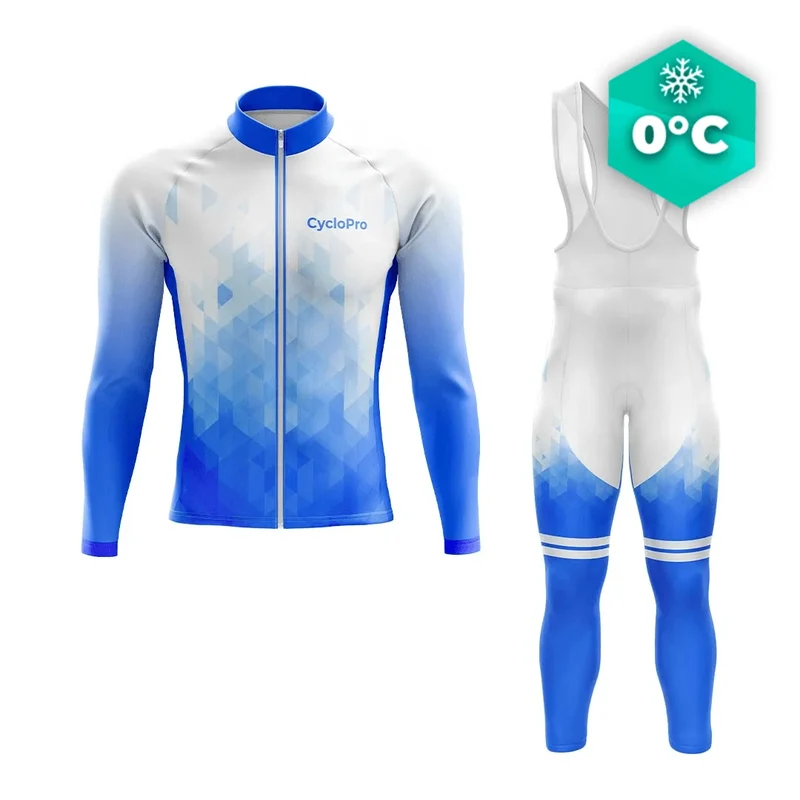 Outfit da ciclismo invernale Blue Man - Crystal+
