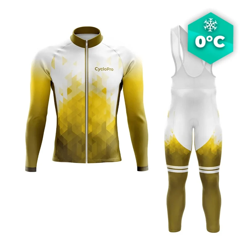 Outfit ciclistico invernale giallo - cristallo+