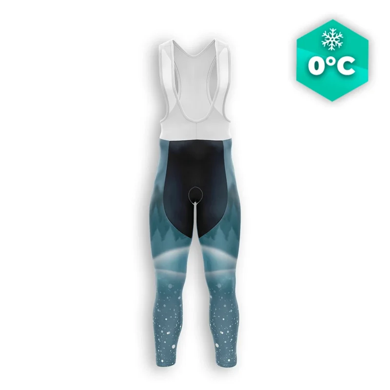 Ciclista invernale inverno uomo bleu - neve+