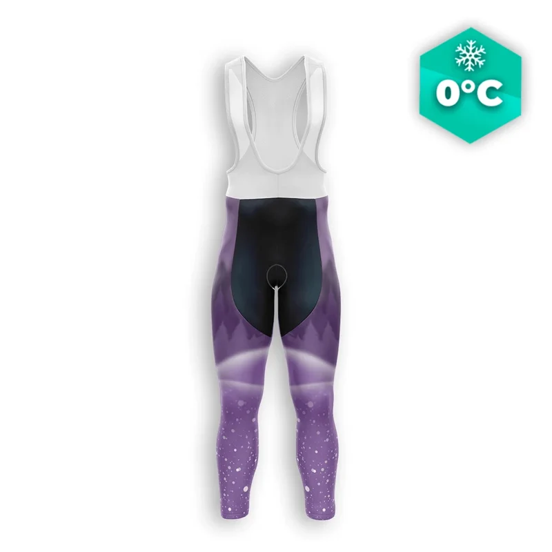 Ciclista invernale inverno viola uomo - neve+
