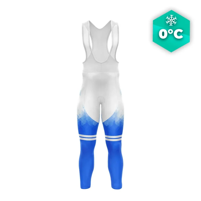 Ciclista invernale inverno uomo blu - cristallo+