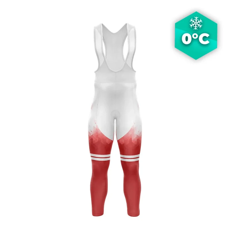 Red Man Cyclist Winter - Crystal+