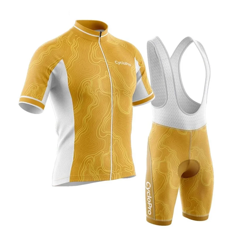 Outfit per ciclismo giallo uomo - fluidità+