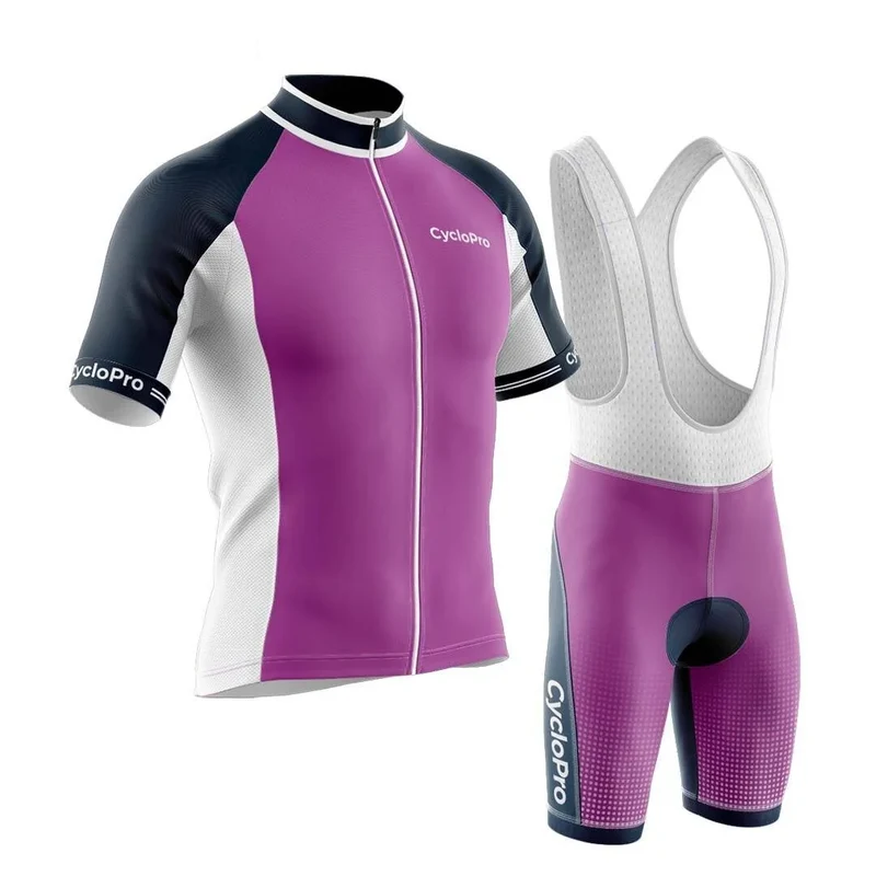 Cycling Outfit Summer Purple Man - Uni+