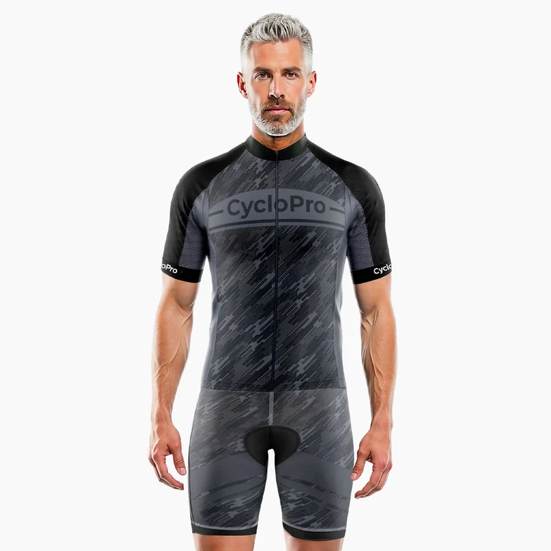 Abito ciclismo estivo grigio - vento+