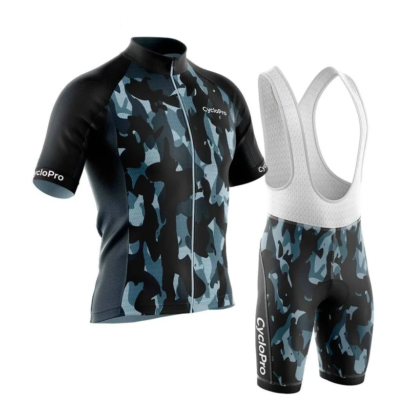 Blue -summer Cycling Outfit - Militaro+