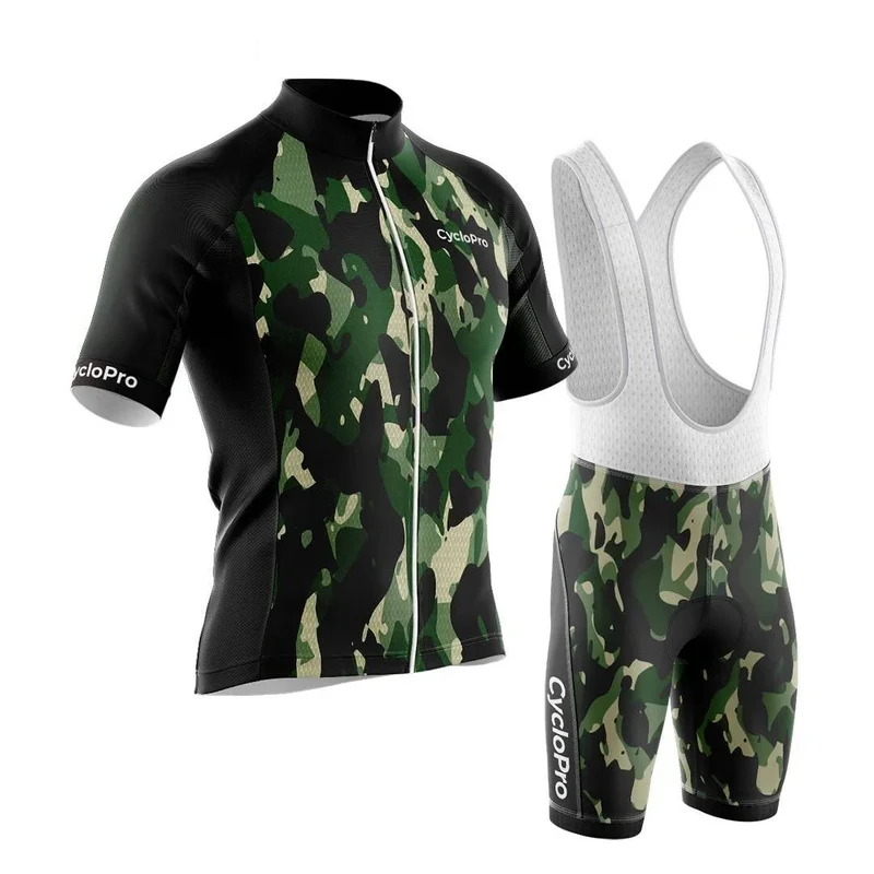 Green -summer Cycling Outfit - Militaro+