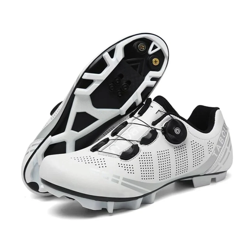Scarpe per biciclette bianche con mountain bike/mtb - xc - strada+