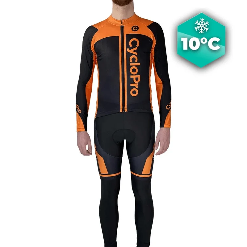 Outfit per ciclismo arancione in caduta - flash+