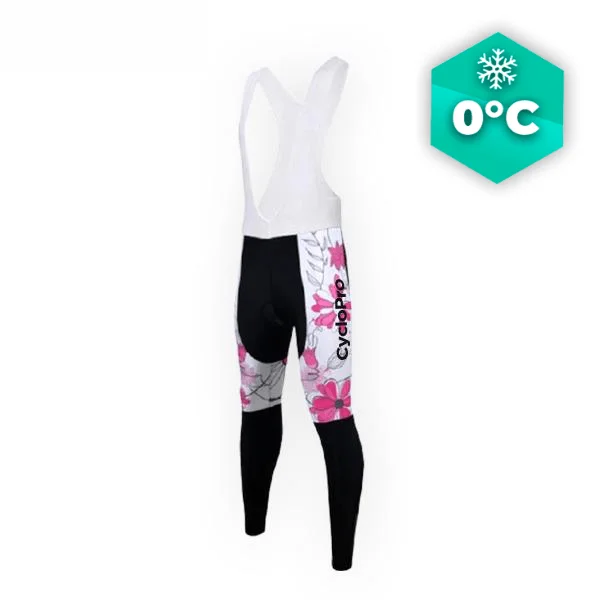 Pantyhose ciclistica delle donne invernali - Passione di fiori