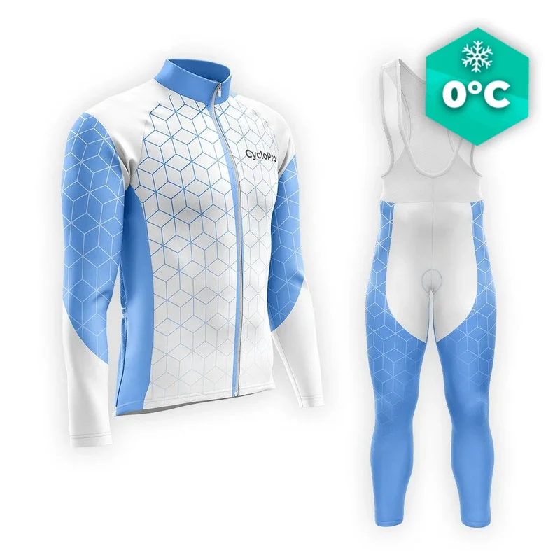 Outfit ciclistico invernale Bleu - Cubic+