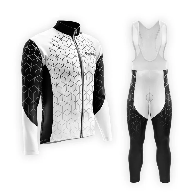 Outfit da ciclismo invernale Black Man - Cubic+