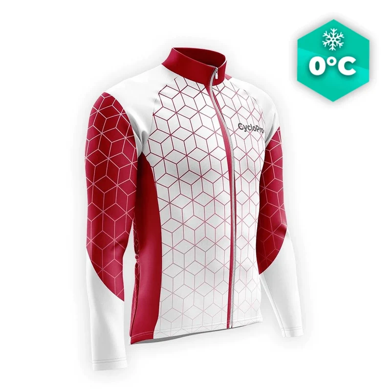 Banca lunga maglia ciclistica ad alto ciclismo - cubico+