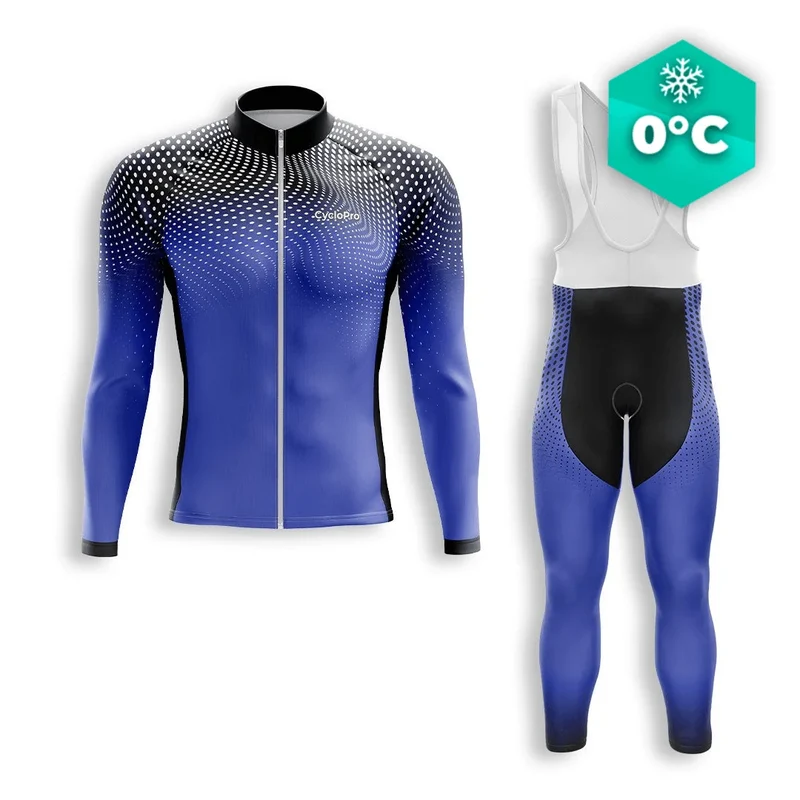 Outfit da ciclismo invernale Man Blue - Dimension+