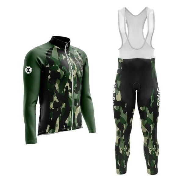 Green Winter Cycling Outfit - Commander