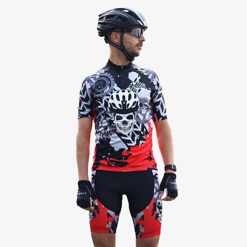Ciclista di rotta scheletro - cranio+