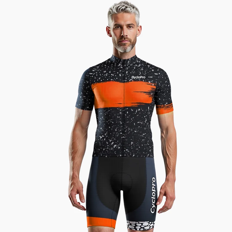 Outfit per ciclismo arancione - Galaxy+