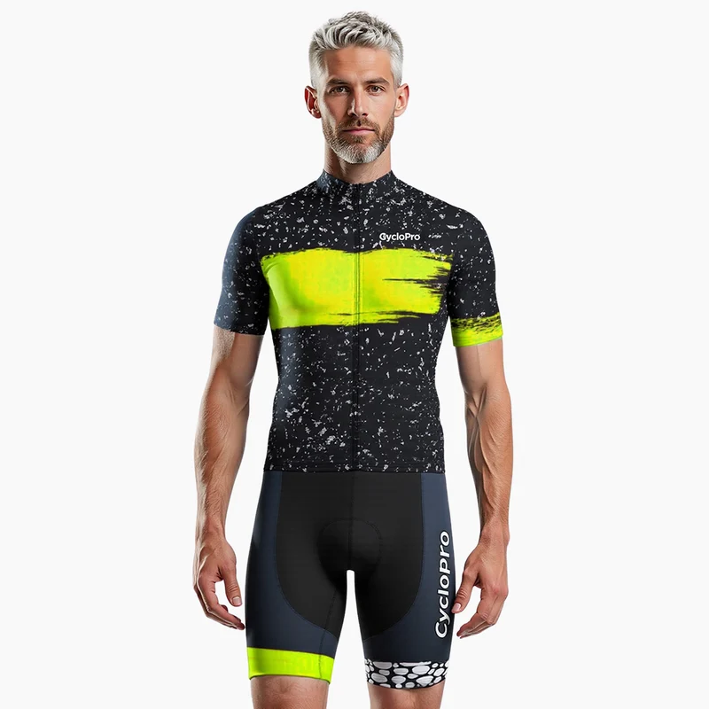 Outfit per ciclismo giallo - Galaxy+