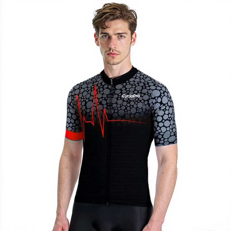Maglia ciclistica rossa - Pulse+