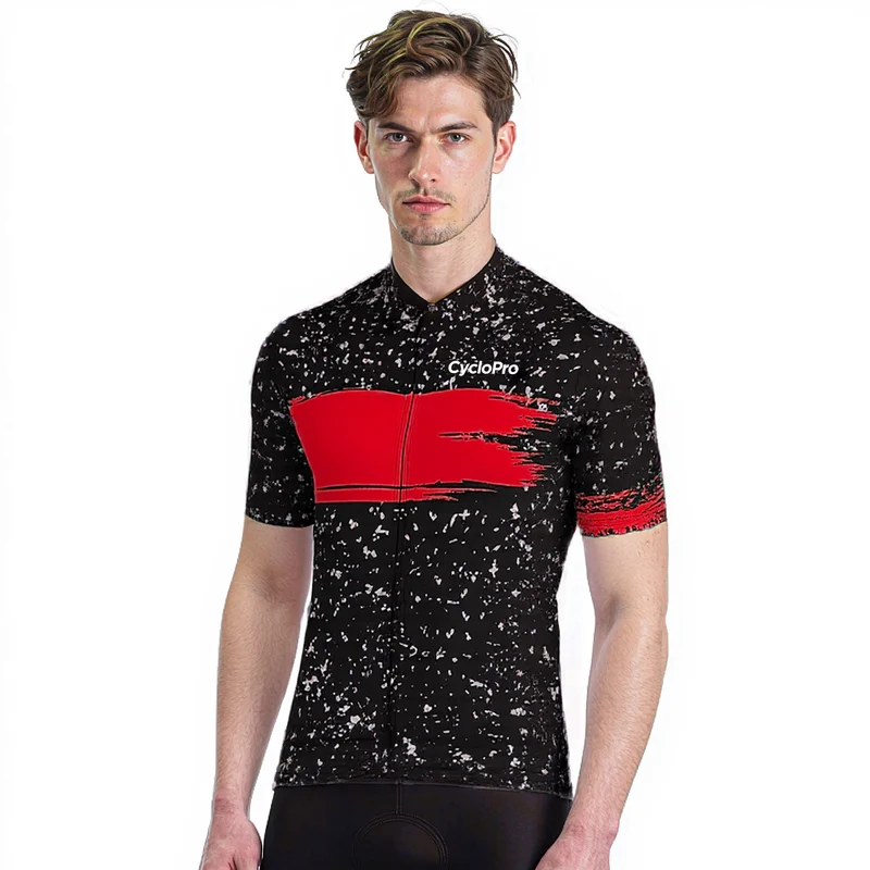 Maglia ciclistica rossa - Galaxy+