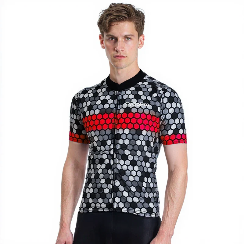 Maglia ciclistica rossa - atmosfera+