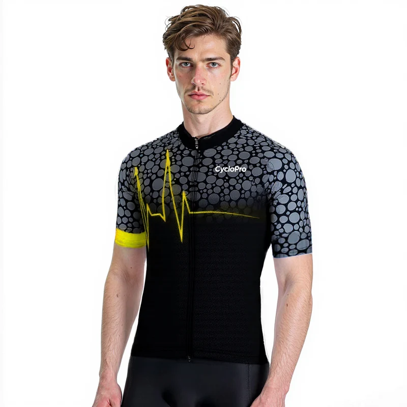 Jersey per ciclismo giallo - Pulse+