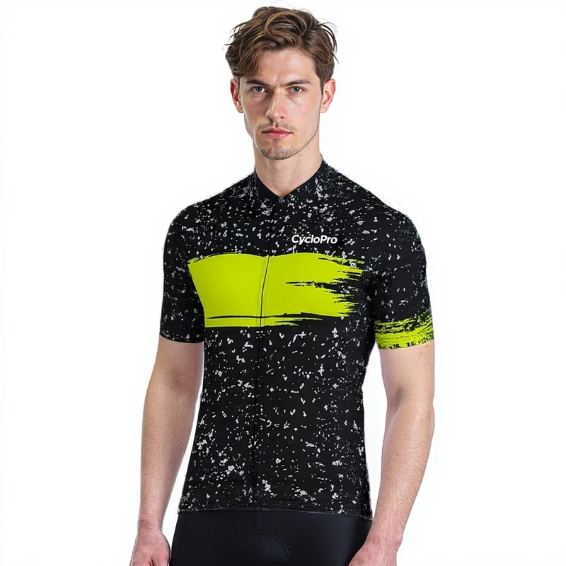 Jersey per ciclismo giallo - Galaxy+