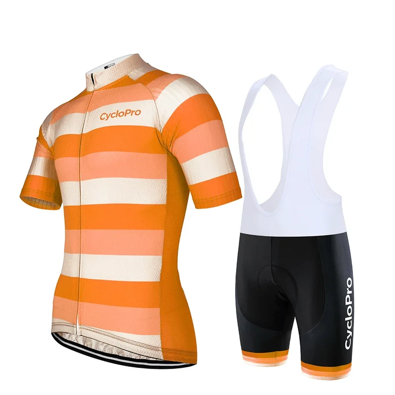 Outfit per ciclismo arancione - Evasione+