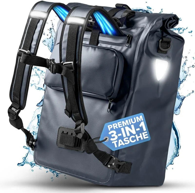 Büchel 3in1 Gepäckträgertasche wasserdicht
