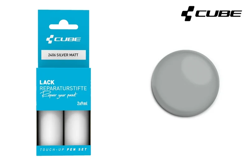 Cube Lackstift Set matt silver 2406