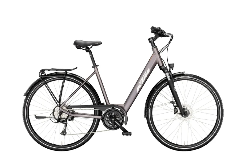 KTM LIFE RIDE Tiefeinsteiger Elderberry Matt (Silv.&Orange)